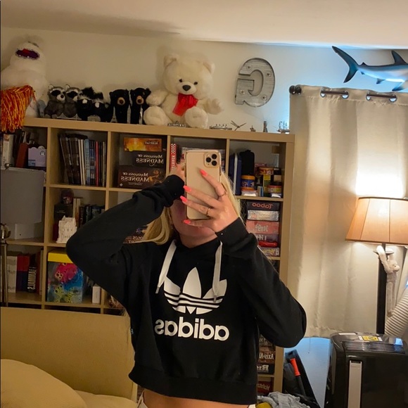 Adidas Cropped Hoodie - Picture 2 of 4